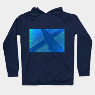 Vibrant blue intersecting lines Hoodie